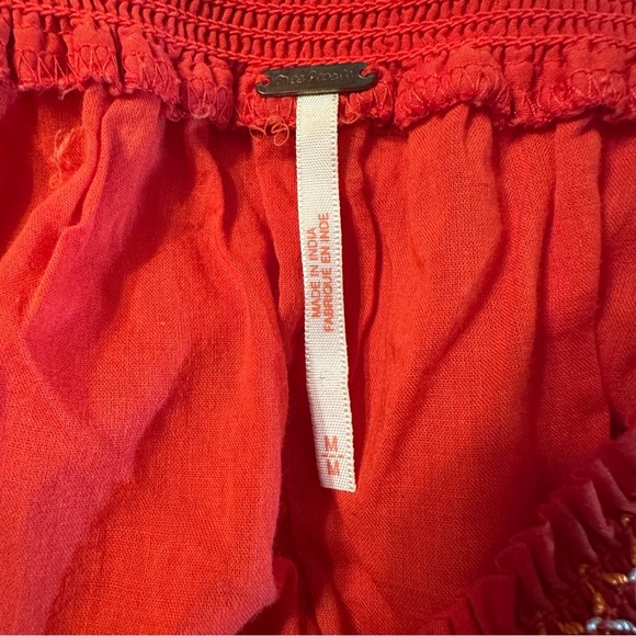 FREE PEOPLE SUNBEAMS EMBROIDERED BOHO MINI DRESS SIZE Medium (B3 - Picture 6 of 11